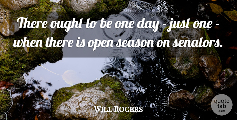 Will Rogers Quote About Funny, Life, Inspiration: There Ought To Be One...