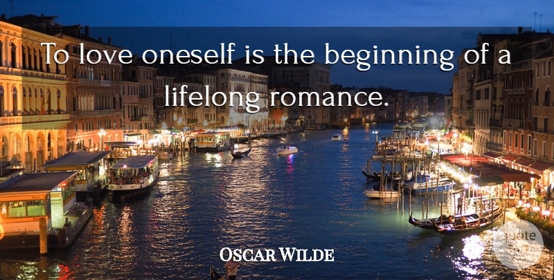 Oscar Wilde Quote About Love, Life, Confidence: To Love Oneself Is The...