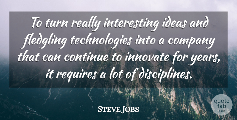 Steve Jobs Quote About Success, Business, Technology: To Turn Really Interesting Ideas...