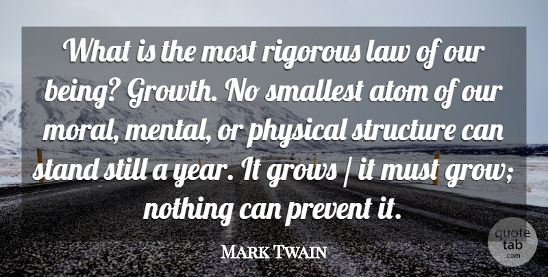 Mark Twain Quote About Years, Law, Growth: What Is The Most Rigorous...