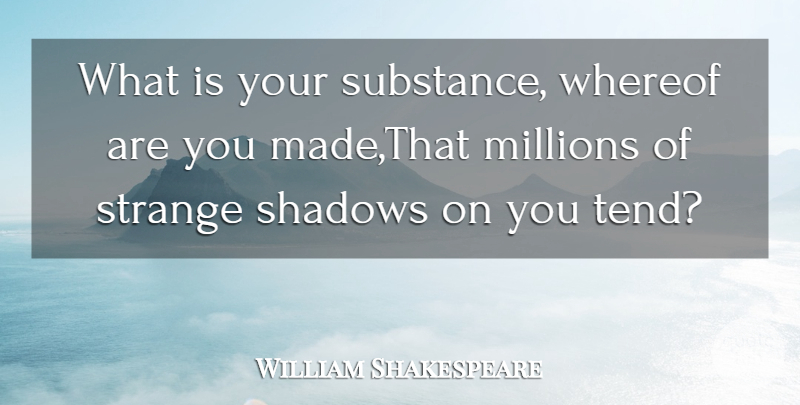 William Shakespeare Quote About Art, Spring, Years: What Is Your Substance Whereof...