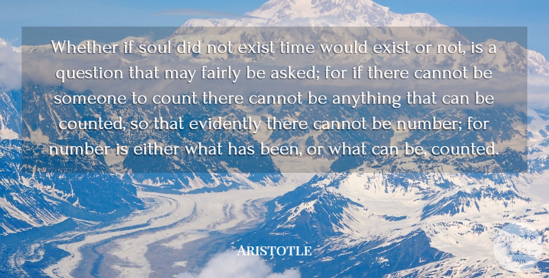 Aristotle Quote About Numbers, Soul, May: Whether If Soul Did Not...