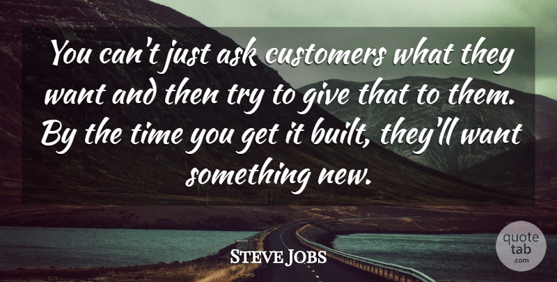 Steve Jobs Quote About Inspirational, Inspiring, Educational: You Cant Just Ask Customers...