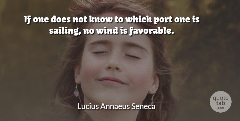 Lucius Annaeus Seneca Quote About Business, Port, Wind: If One Does Not Know...