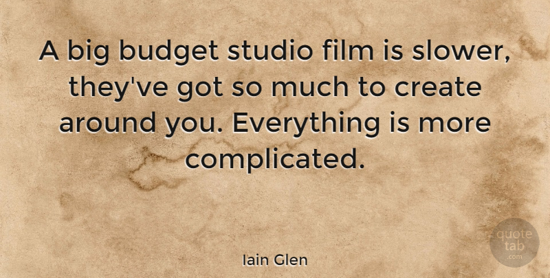 Iain Glen Quote About undefined: A Big Budget Studio Film...