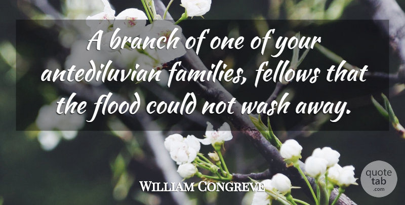William Congreve Quote About Branch, Fellows, Flood, Wash: A Branch Of One Of...