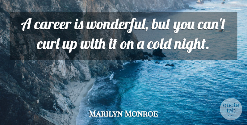 Marilyn Monroe Quote About Love, Success, New Year: A Career Is Wonderful But...