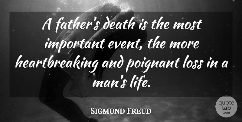Sigmund Freud Quote About Father, Loss, Men: A Fathers Death Is The...