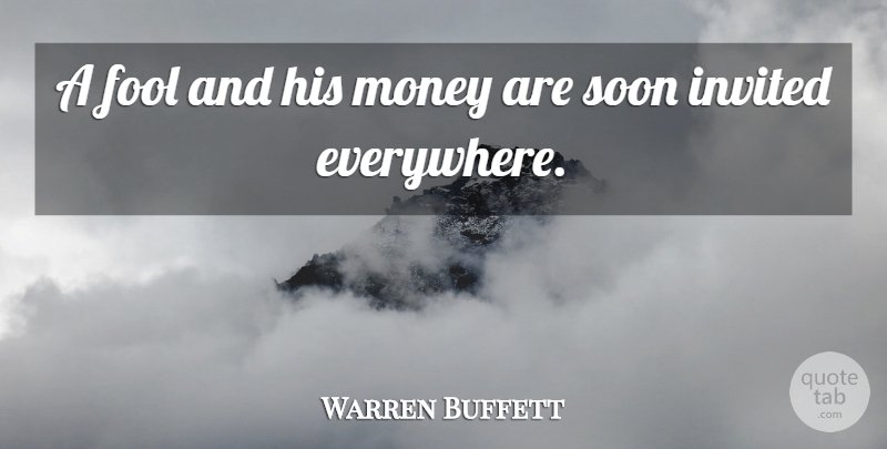 Warren Buffett Quote About Money, Italian, Taxation: A Fool And His Money...