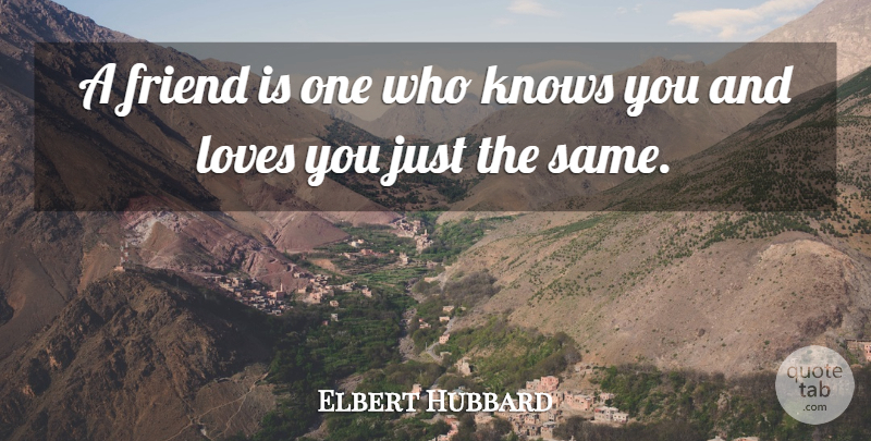 Elbert Hubbard Quote About Friendship, Best Friend, True Friend: A Friend Is One Who...