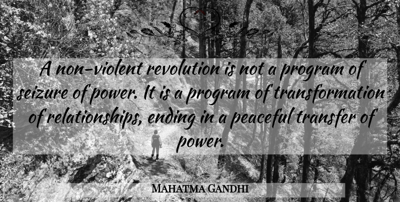 Mahatma Gandhi Quote About Justice, Peaceful, Revolution: A Non Violent Revolution Is...