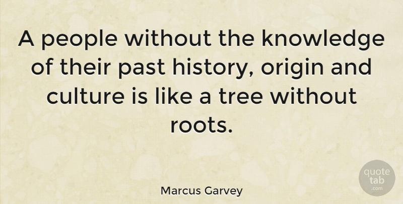 Marcus Garvey Quote About Love, Friendship, Relationship: A People Without The Knowledge...