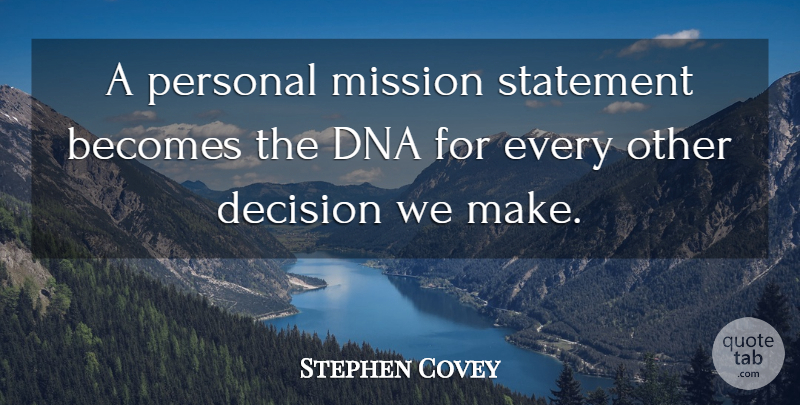 personal mission statement stephen covey