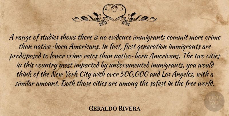 Geraldo Rivera Quote About Country, New York, Thinking: A Range Of Studies Shows...
