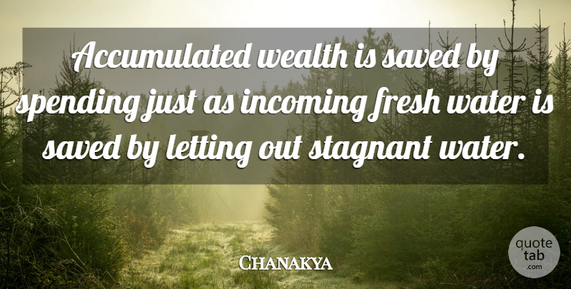 Chanakya Quote About Wisdom, Water, Wealth: Accumulated Wealth Is Saved By...