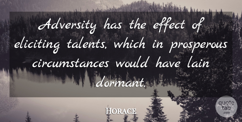 Horace Quote About Inspirational, Positive, Success: Adversity Has The Effect Of...