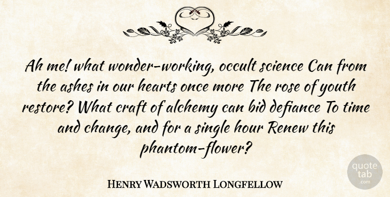 Henry Wadsworth Longfellow Quote About Flower, Heart, Rose: Ah Me What Wonder Working...