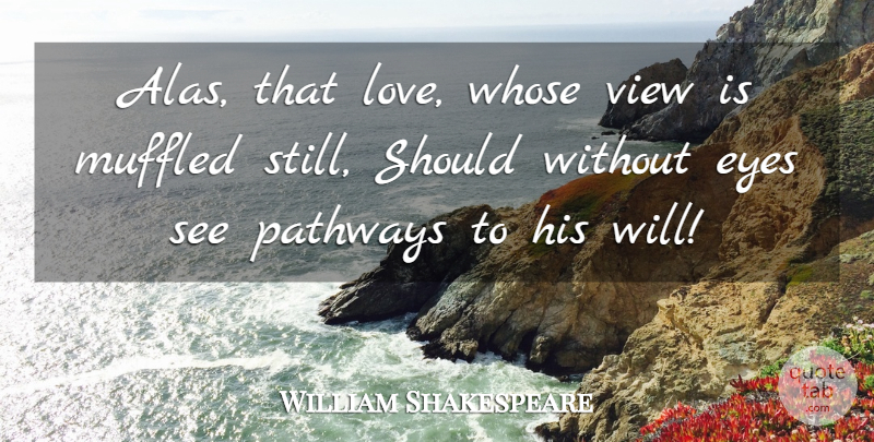 William Shakespeare Quote About Love You, Eye, Views: Alas That Love Whose View...
