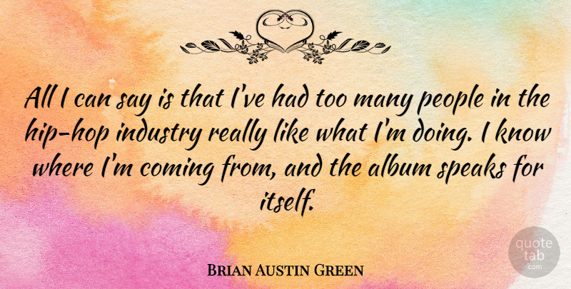 Brian Austin Green Quote About People, Hip Hop, Hips: All I Can Say Is...