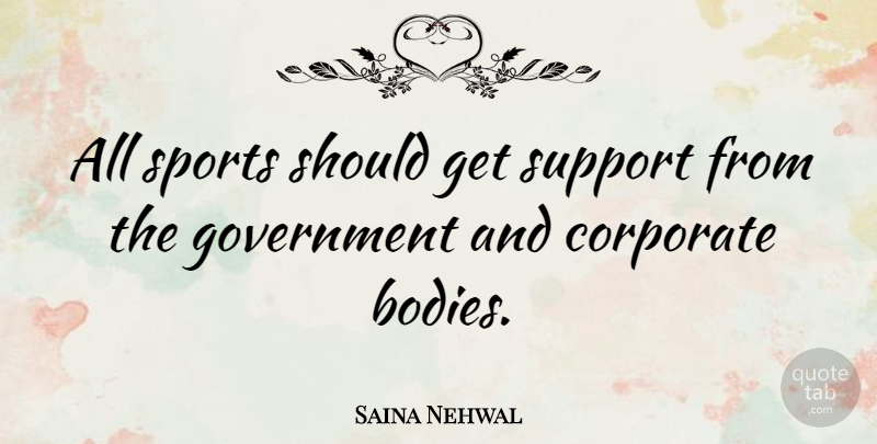 Saina Nehwal Quote About Corporate, Government, Sports: All Sports Should Get Support...