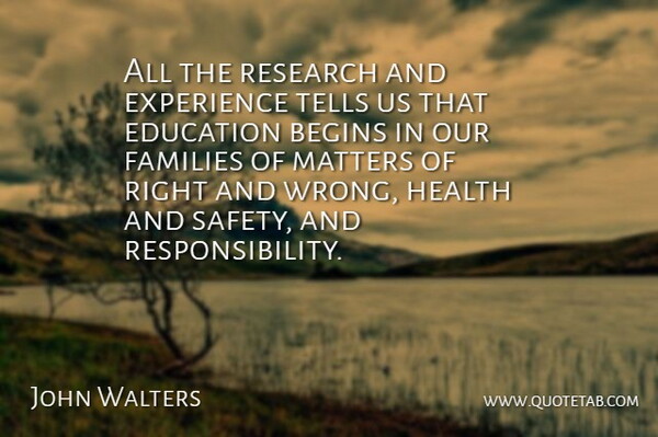 John Walters Quote About Begins, British Musician, Education, Experience, Families: All The Research And Experience...