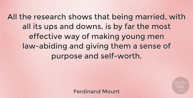 Ferdinand Mount Quote About Men, Self Worth, Law: All The Research Shows That...