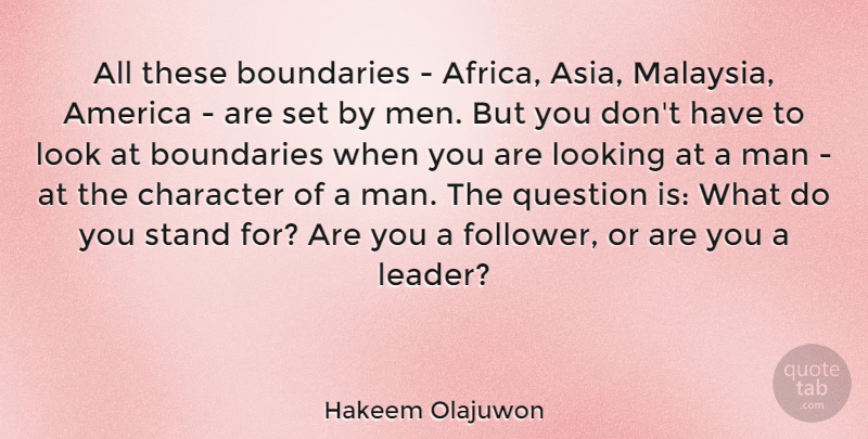 Hakeem Olajuwon Quote About Motivational, Positive, Basketball: All These Boundaries Africa Asia...