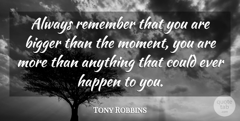 Tony Robbins Quote About Inspiring, Children, Remember: Always Remember That You Are...
