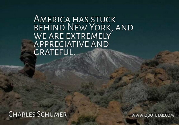 Charles Schumer Quote About America, Behind, Extremely, Stuck: America Has Stuck Behind New...