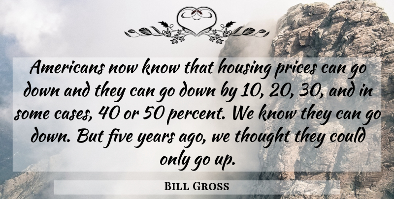 Bill Gross Quote About Five, Housing, Prices: Americans Now Know That Housing...