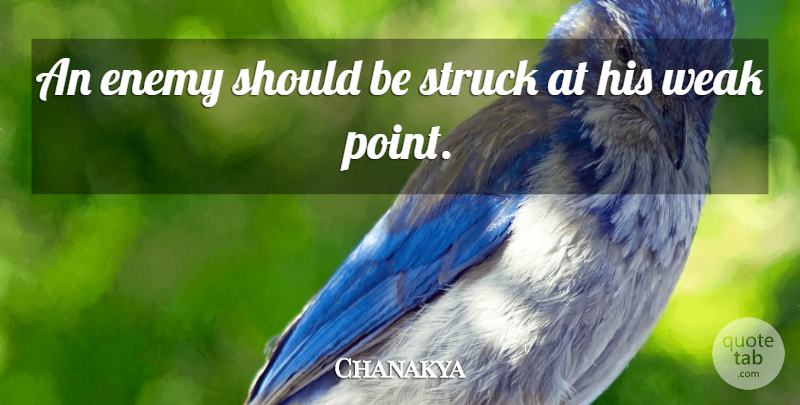 Chanakya Quote About Political, Enemy, Weak Points: An Enemy Should Be Struck...