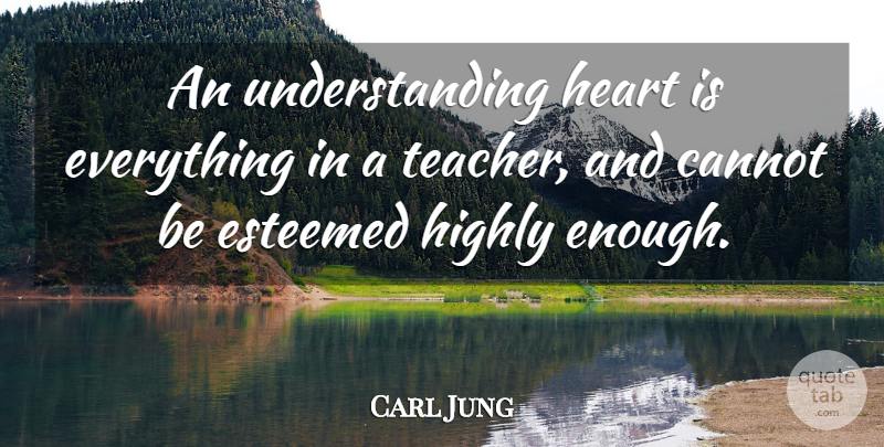 Carl Jung Quote About Teacher, Heart, Understanding: An Understanding Heart Is Everything...