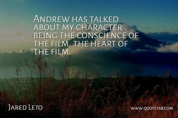 Jared Leto Quote About Andrew, Talked: Andrew Has Talked About My...