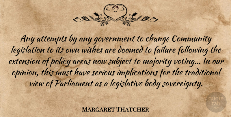 Margaret Thatcher Quote About Government, Views, Europe: Any Attempts By Any Government...