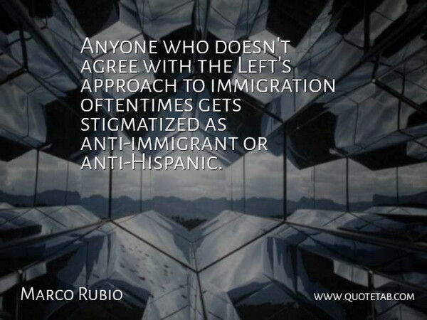 Marco Rubio Quote About Anyone, Gets, Oftentimes: Anyone Who Doesnt Agree With...
