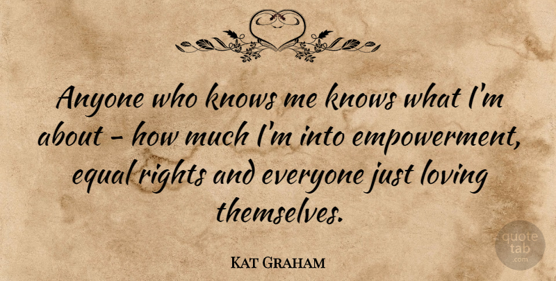 Kat Graham Quote About Anyone, Knows: Anyone Who Knows Me Knows...