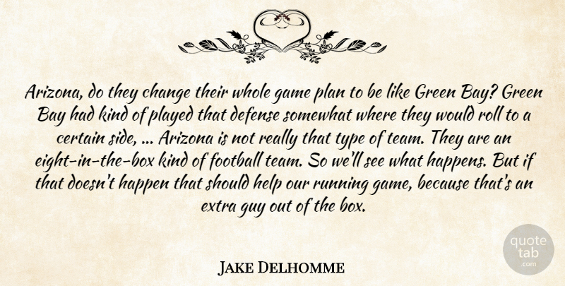 Jake Delhomme Quote About Arizona, Bay, Certain, Change, Defense: Arizona Do They Change Their...