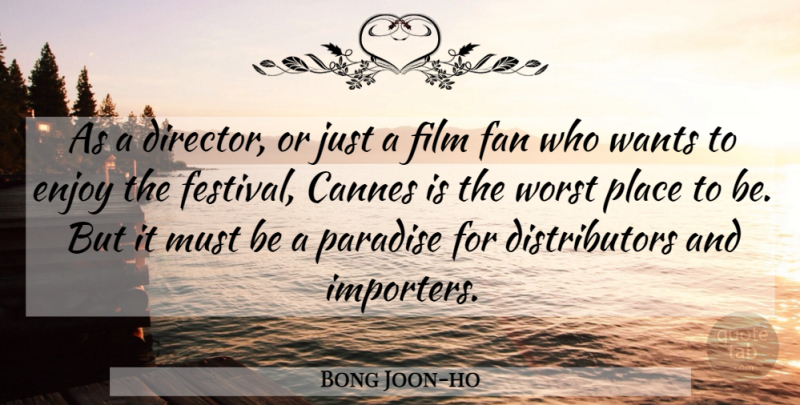 Bong Joon-ho Quote About Cannes Film Festival, Fans, Paradise: As A Director Or Just...