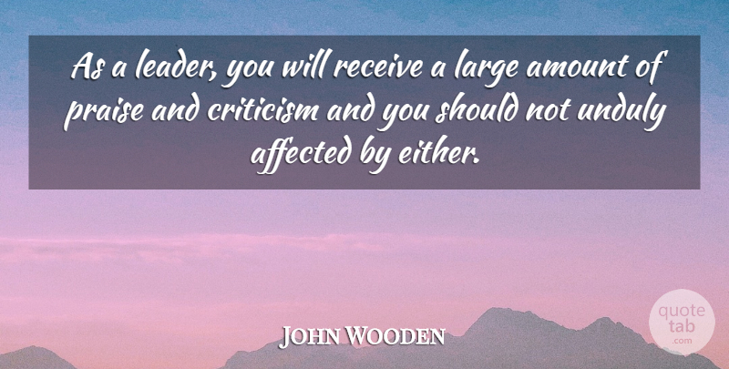 John Wooden Quote About Basketball, Leader, Coaching: As A Leader You Will...