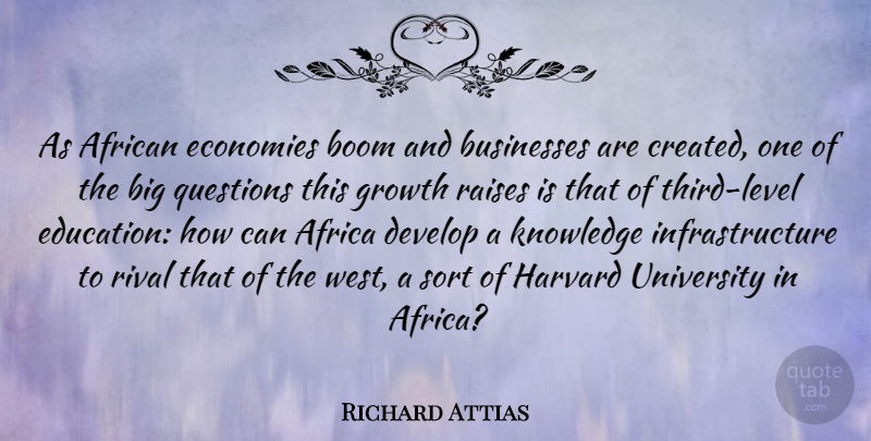Richard Attias Quote About Growth, Levels, Rivals: As African Economies Boom And...
