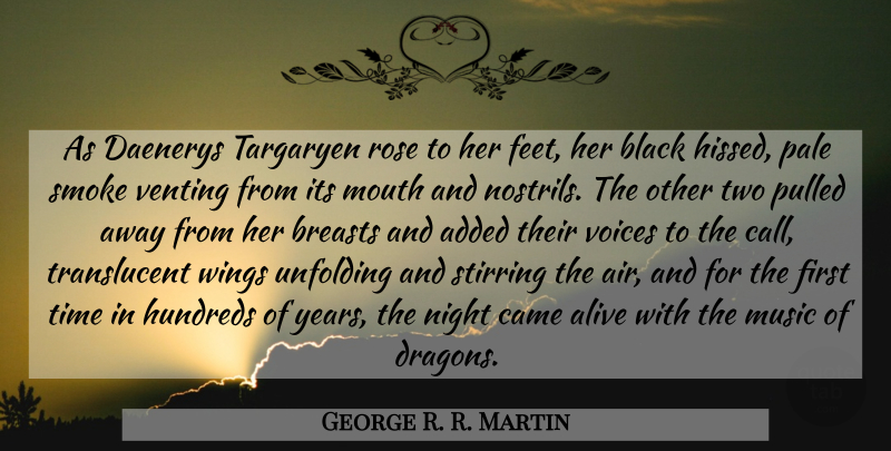 George R. R. Martin Quote About Night, Air, Dragons: As Daenerys Targaryen Rose To...