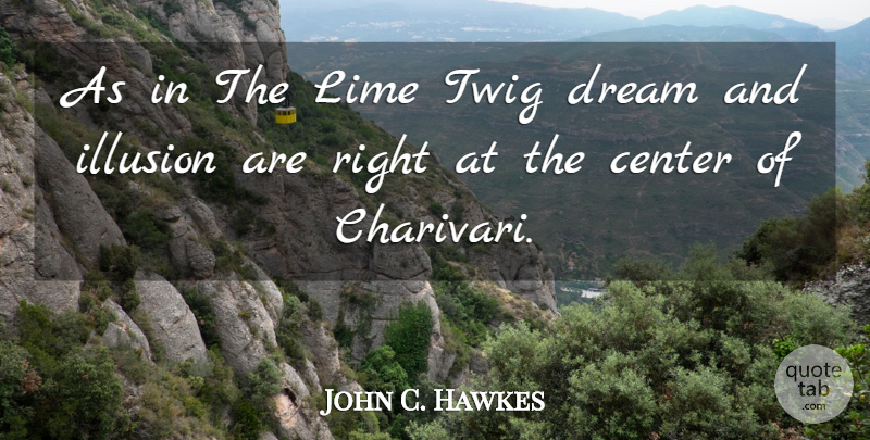 John C. Hawkes Quote About American Novelist, Lime, Twig: As In The Lime Twig...