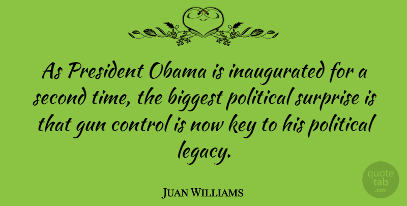 Juan Williams Quote About Gun, Keys, Political: As President Obama Is Inaugurated...
