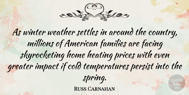 Russ Carnahan Quote About Country, Spring, Home: As Winter Weather Settles In...