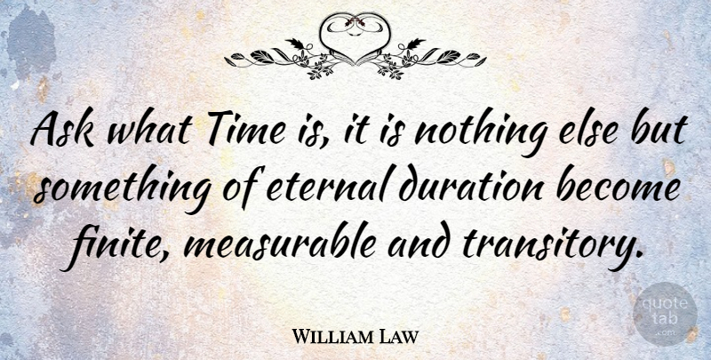 William Law Quote About Christian, Religious, Time: Ask What Time Is It...