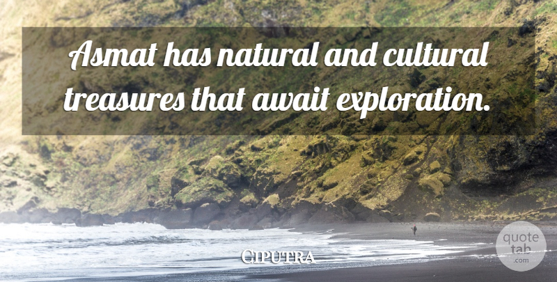 Ciputra Quote About Await: Asmat Has Natural And Cultural...