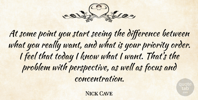 Nick Cave Quote About Wisdom, Art, Focus And Concentration: At Some Point You Start...