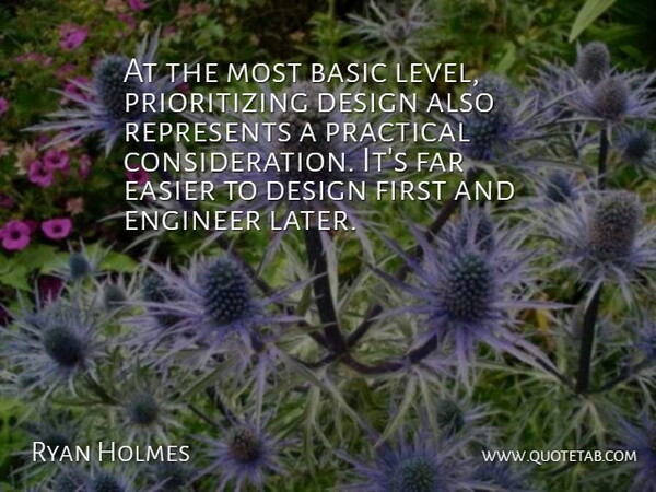 Ryan Holmes Quote About Basic, Design, Easier, Far, Practical: At The Most Basic Level...