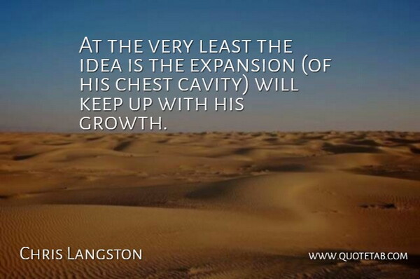 Chris Langston Quote About Chest, Expansion: At The Very Least The...