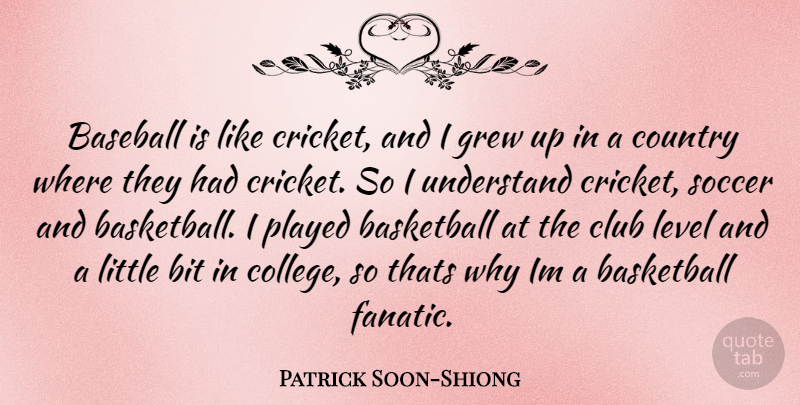 Patrick Soon-Shiong Quote About Basketball, Soccer, Baseball: Baseball Is Like Cricket And...